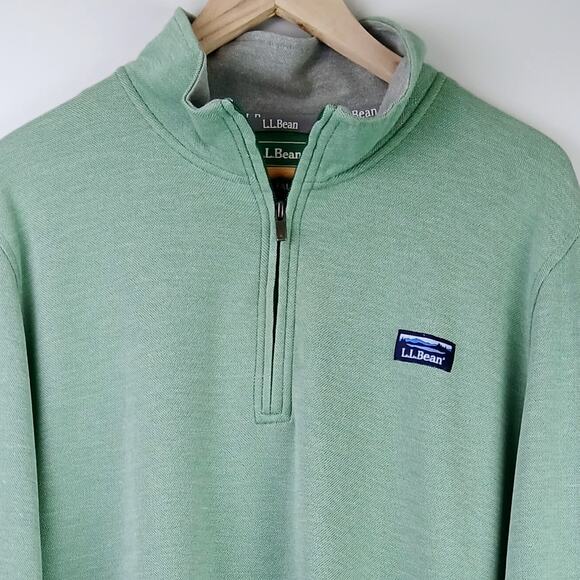 L.L. Bean Men's Green Pullover Shirt - Picture 2 of 4